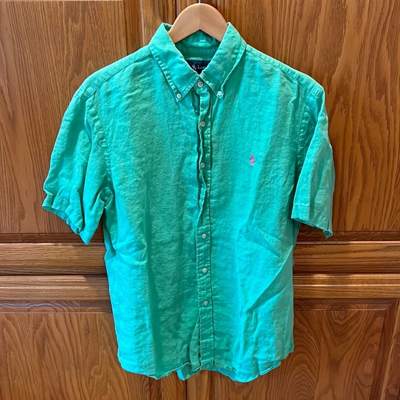 Green Short Sleeve Men’s Polo - Picture 1 of 3